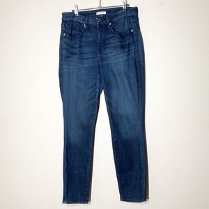Good American Good Legs Jeans 14 32 Blue183 High Waist Skinny Leg